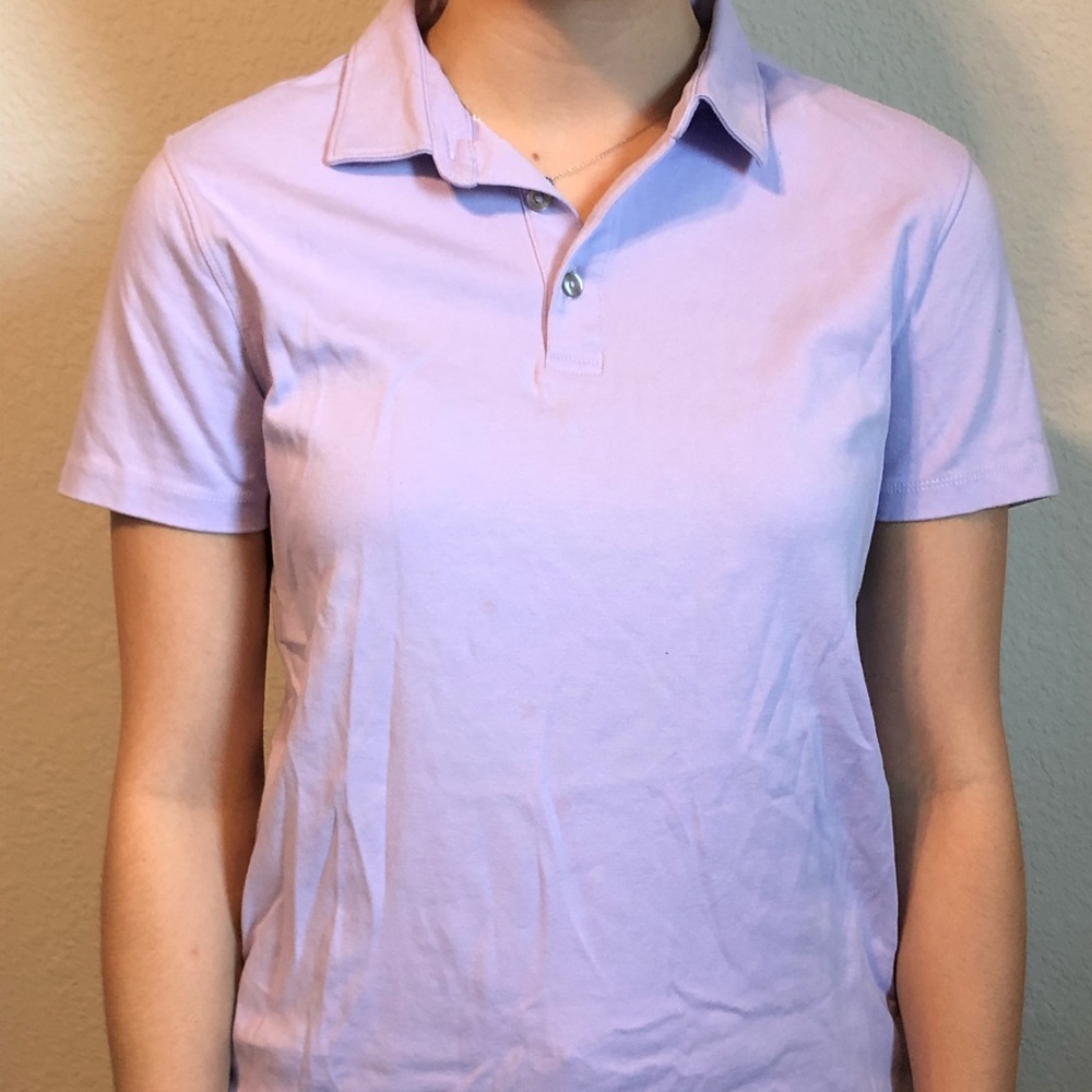 APT.9  purple collared shirt